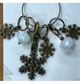 NNK Press Winter Forest Stitch Markers - Snowflake
