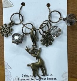 NNK Press Winter Forest Stitch Markers - Deer