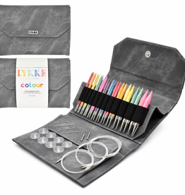Lykke Needles Lykke Interchangeable Set - 5" Colour - Grey Denim Case