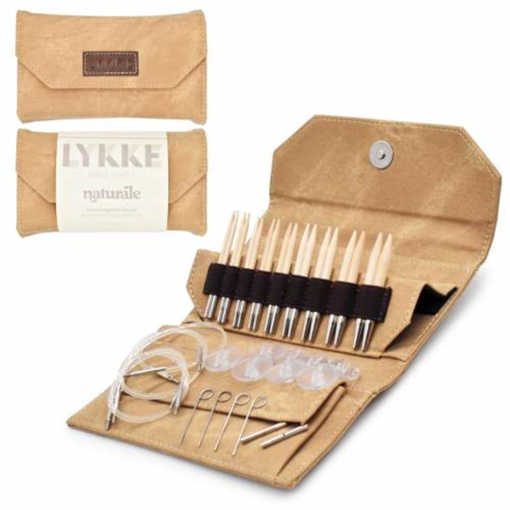 Lykke Needles Lykke Interchangeable Set - 3.5" Natural - Tan Denim