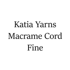 Katia Yarn Katia Yarns - Macrame Cord Fine