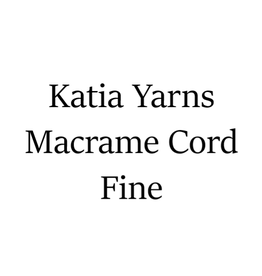 Katia Yarn Katia Yarns - Macrame Cord Fine