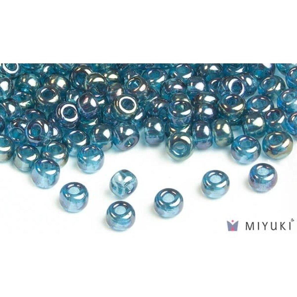 Miyuki Beads Miyuki Bead 6/0 - 305 Lake Blue Gold Luster