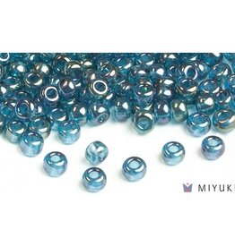 Miyuki Beads Miyuki Bead 6/0 - 305 Lake Blue Gold Luster