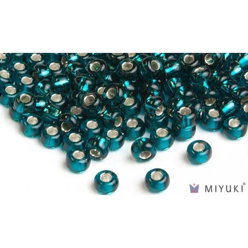 Miyuki Beads Miyuki Bead 6/0 - 30 Silverlined Dark Teal