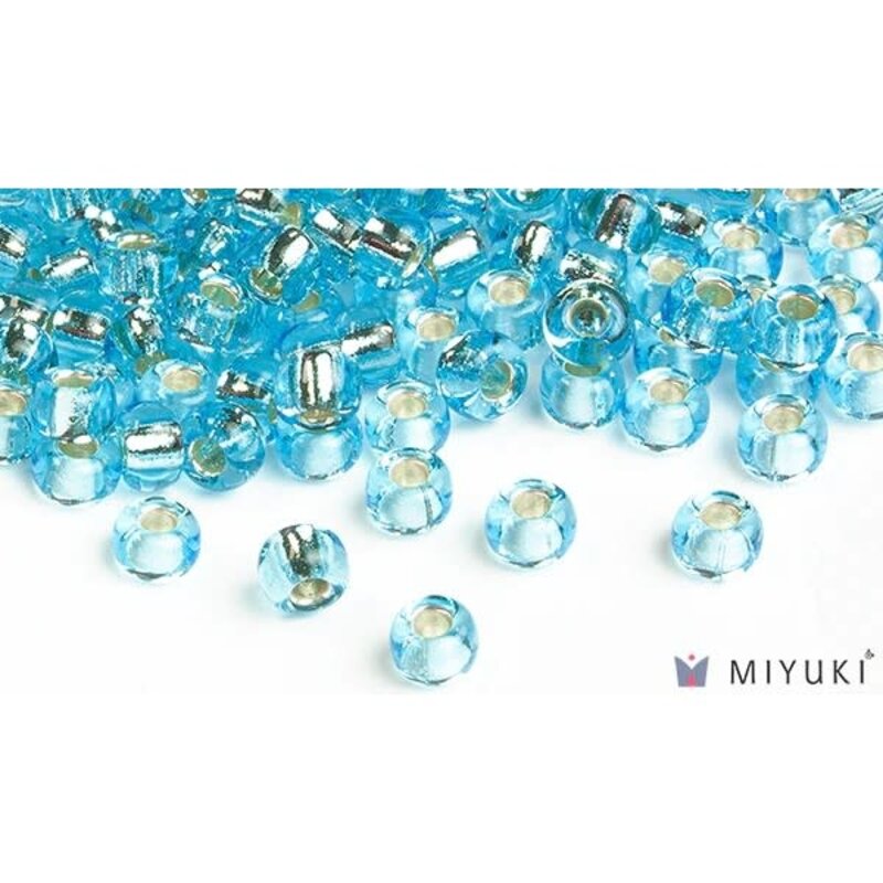 Miyuki Beads Miyuki Bead 6/0 - 18 Silverlined Pale Sky Blue