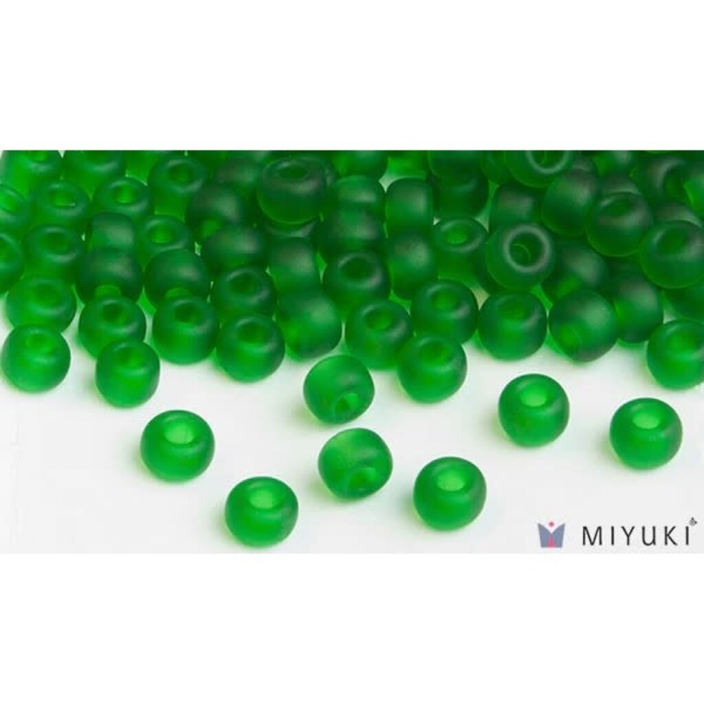 Miyuki Beads Miyuki Bead 6/0 - 146F Transparent Frost Grass Green