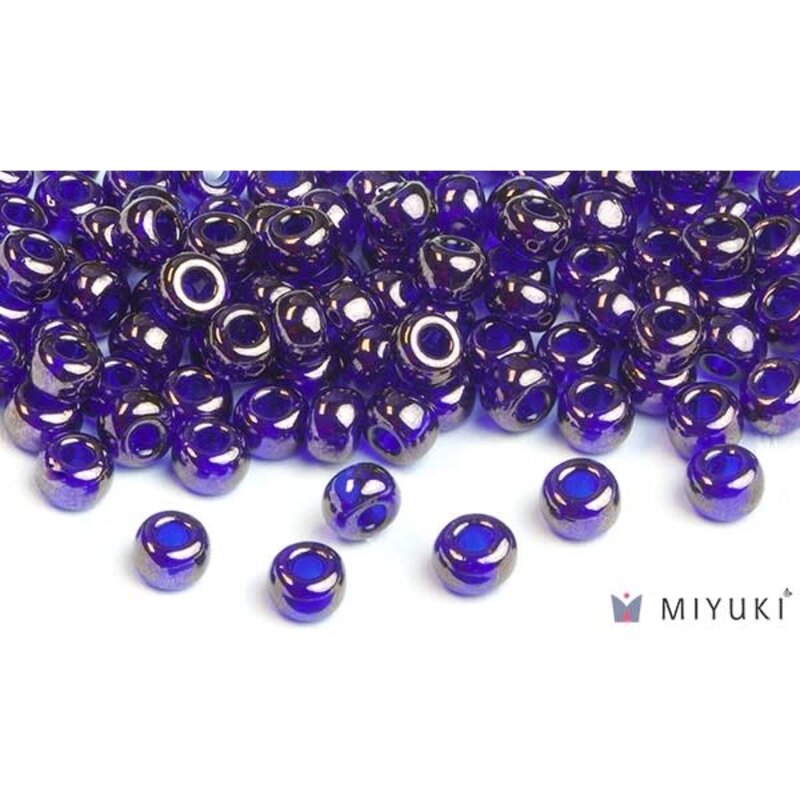 Miyuki Beads Miyuki Bead 6/0 - 308 Cobalt Blue Gold Luster
