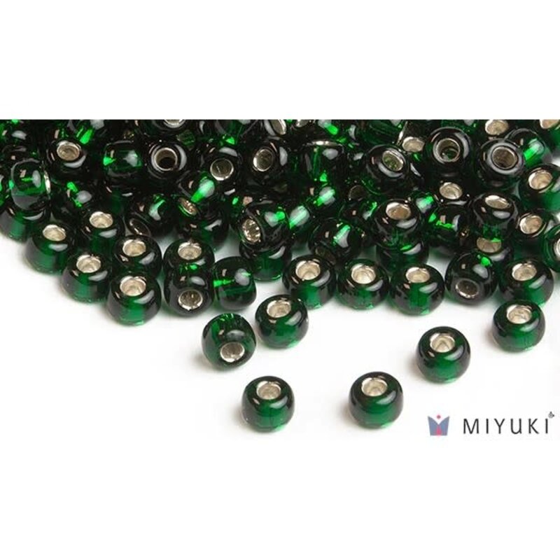 Miyuki Beads Miyuki Bead 6/0 - 27 Silverlined Deep Emerald