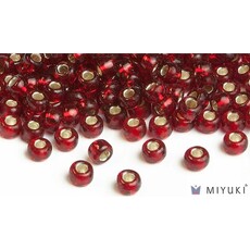 Miyuki Beads Miyuki Bead 6/0 - 11 Silverlined Ruby