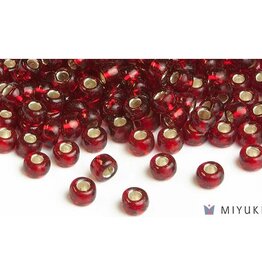 Miyuki Beads Miyuki Bead 6/0 - 11 Silverlined Ruby