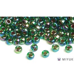 Miyuki Beads Miyuki Bead 6/0 - 344 Cobalt-lined Green AB