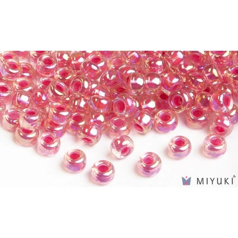 Miyuki Beads Miyuki Bead 6/0 - 355 Magenta-lined Crystal AB