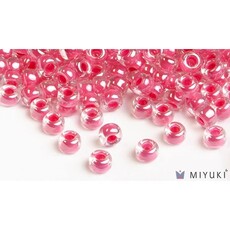 Miyuki Beads Miyuki Bead 6/0 - 208 Carnation Pink Lined Crystal AB
