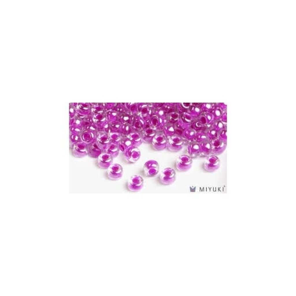 Miyuki Beads Miyuki Bead 6/0 - 209 Fuchsia Lined Crystal AB