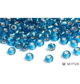 Miyuki Beads Miyuki Bead 6/0 - 25 Silverlined Capri Blue