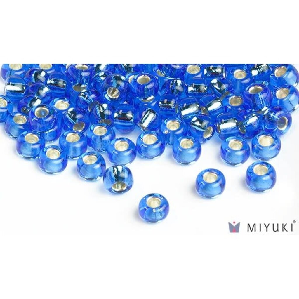 Miyuki Beads Miyuki Bead 6/0 - 19 Silverlined Cornflower Blue