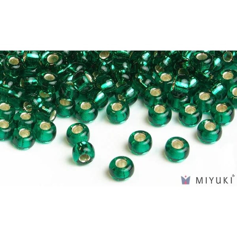 Miyuki Beads Miyuki Bead 6/0 - 17 Silverlined Emerald