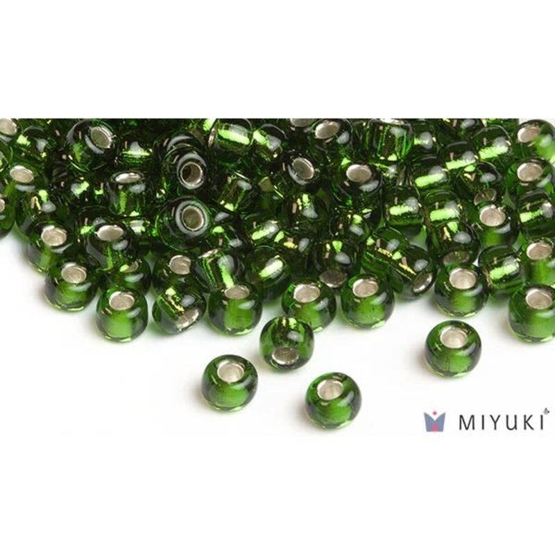Miyuki Beads Miyuki Bead 6/0 - 26 Silverlined Moss Green