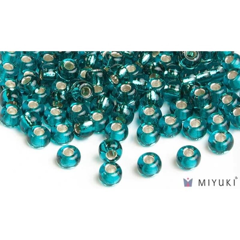 Miyuki Beads Miyuki Bead 6/0 - 2425 Silverlined Teal