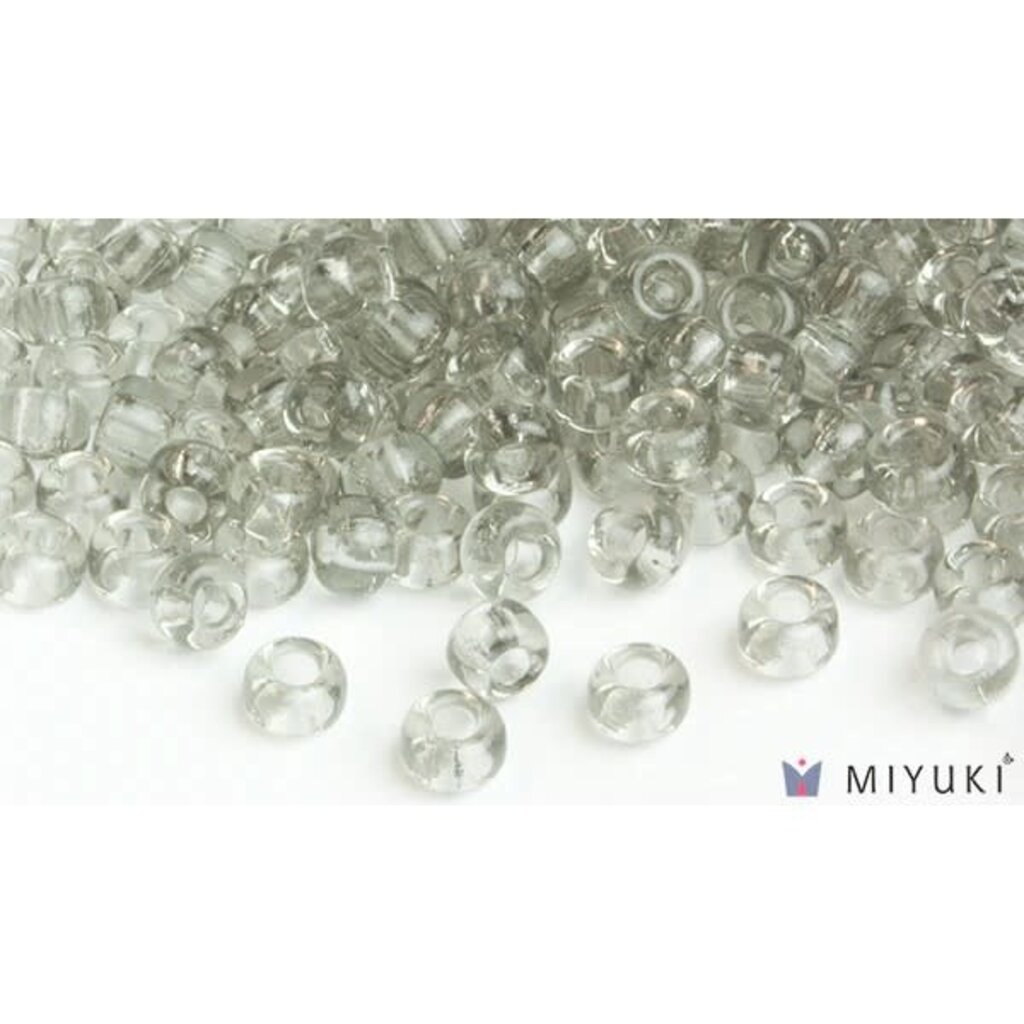 Miyuki Beads Miyuki Bead 6/0 - 2412 Transparent Pale Silver