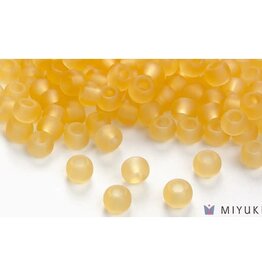 Miyuki Beads Miyuki Bead 6/0 - 132F Transparent Frost Pale Gold