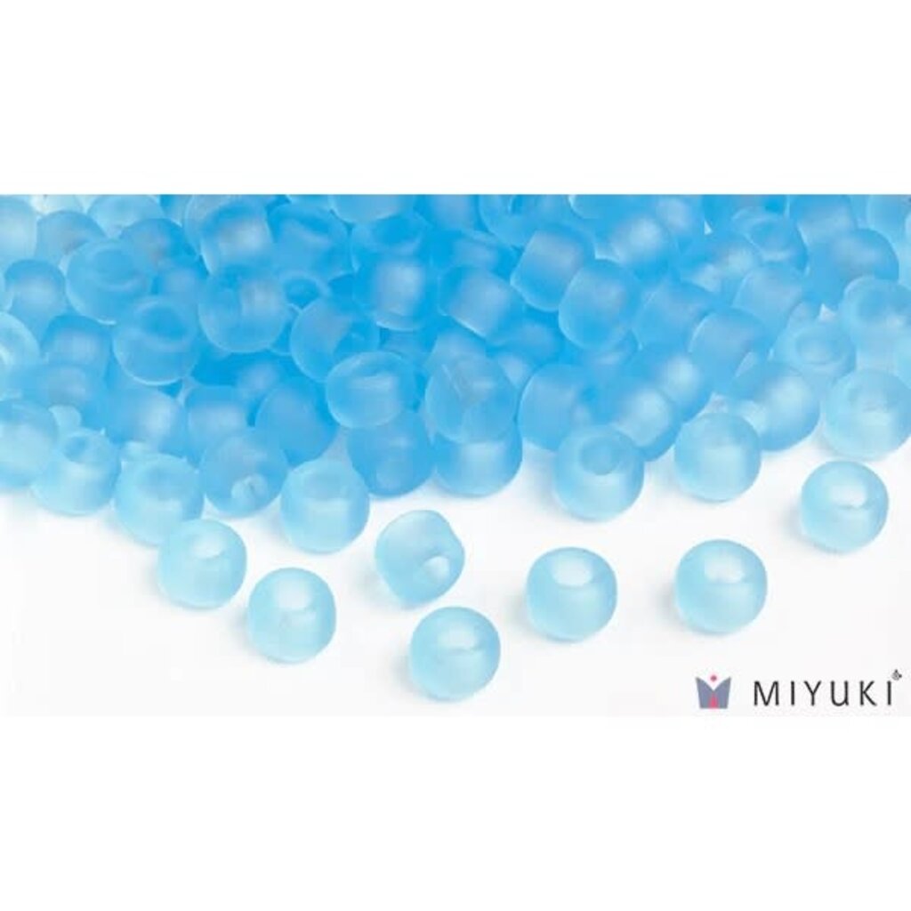 Miyuki Beads Miyuki Bead 6/0 - 148F Transparent Frost Light Blue