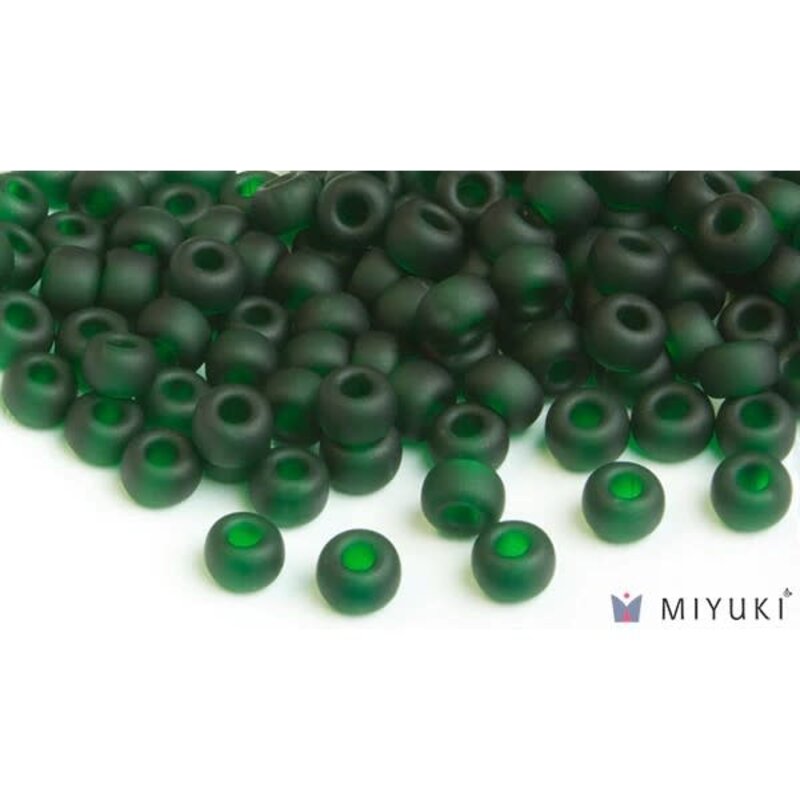 Miyuki Beads Miyuki Bead 6/0 - 156F Transparent Frost Deep Emerald