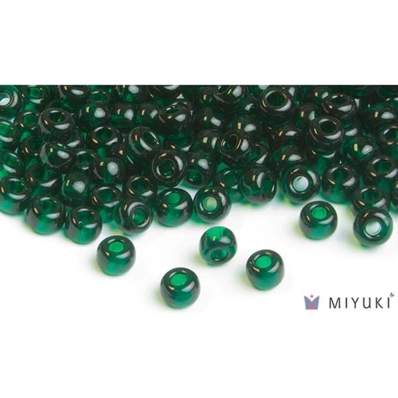 Miyuki Beads Miyuki Bead 6/0 - 156 Transparent Deep Emerald