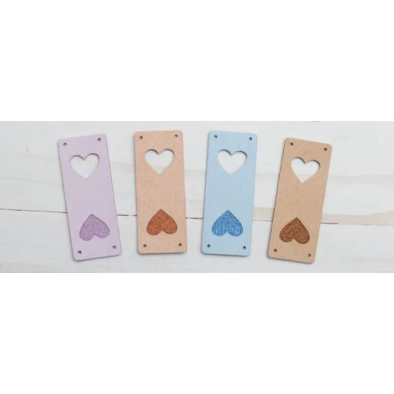 Fox and Pine Fox and Pine Fold Over Tag - Heart Pastel Variety Pack