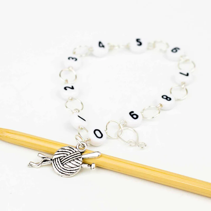 Twice Sheared Sheep Knitting Row Counter Circle Chain - Yarn Ball