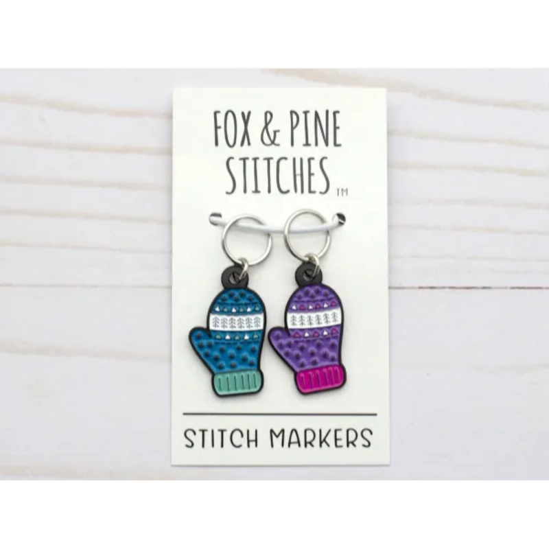 Fox and Pine Fox and Pine Stitch Marker - Mittens