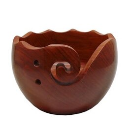 Estelle Yarns Estelle Yarns - Sheesham Wood Scalloped Yarn Bowl