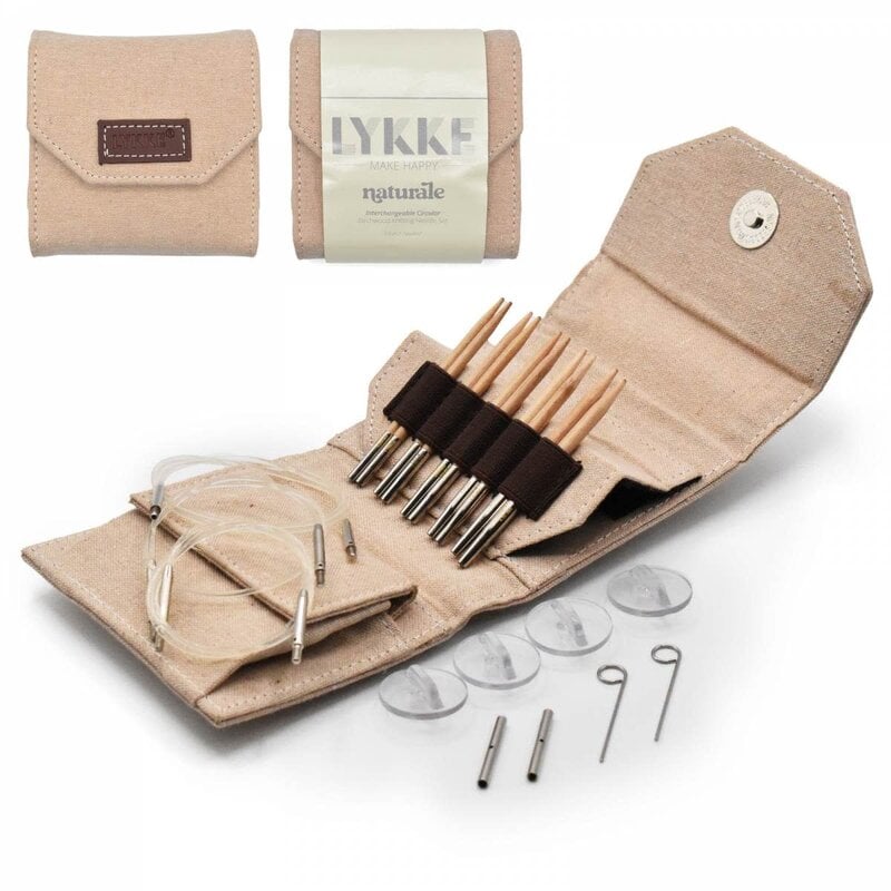 Lykke Needles Lykke Interchangeable Set - 3.5" Starter Set, Natural
