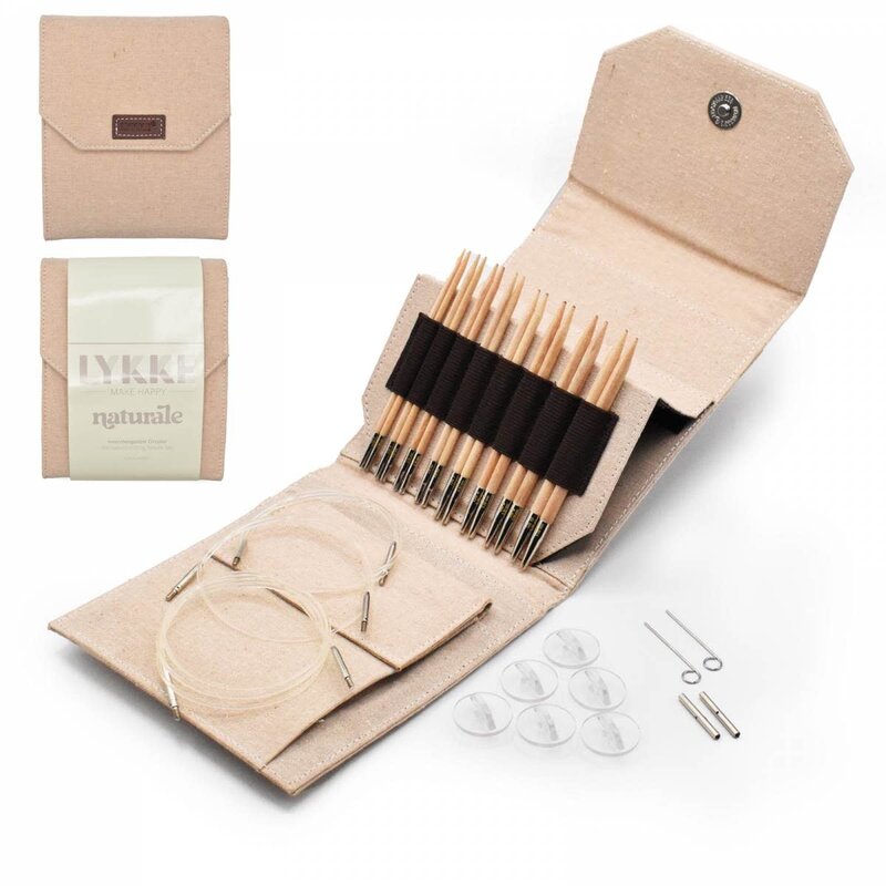 Lykke Needles Lykke 5" Interchangeable Starter Set - Natural