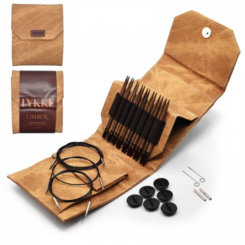 Lykke Needles Lykke 5" Interchangeable Starter Set - Umber Tan