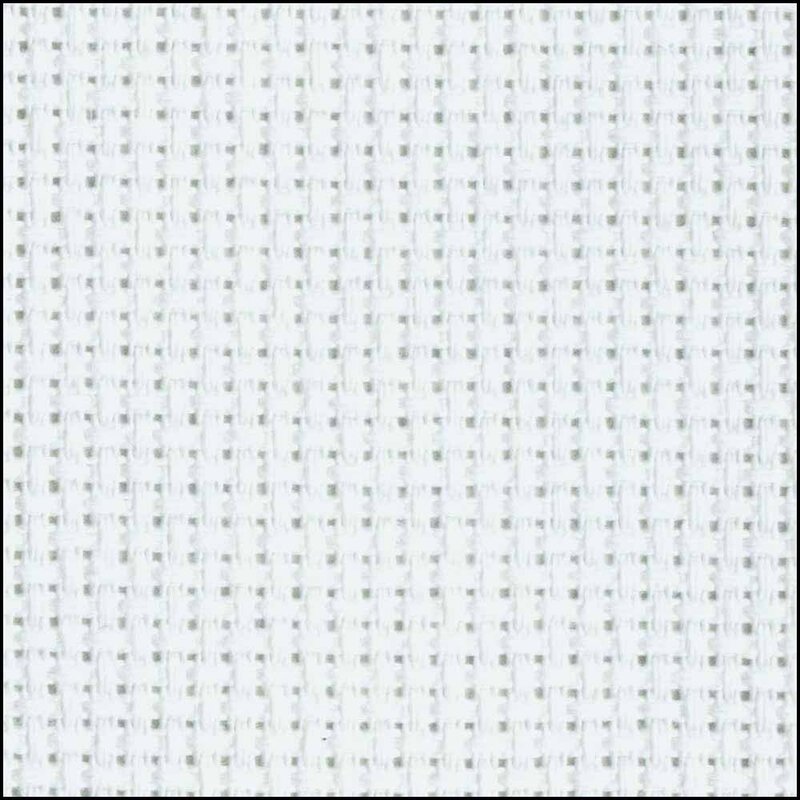 DMC DMC CHARLES CRAFT Cotton Aida 14ct 30.5 x 45.7cm - White