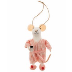 Indaba Felted Mouse Ornament - Sunday Sloane