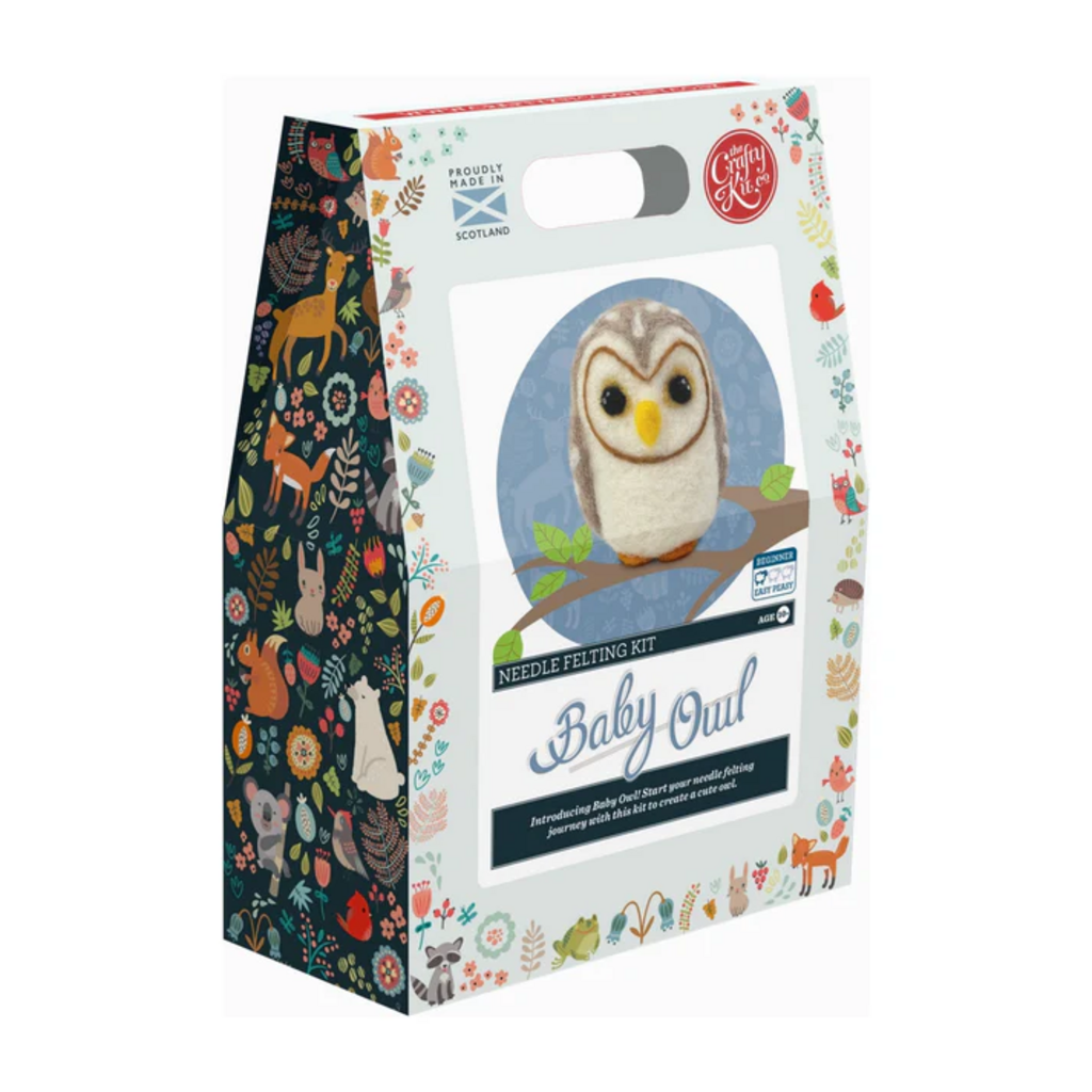 Crafty Kit Co. Needle Felting Kit - Baby Owl