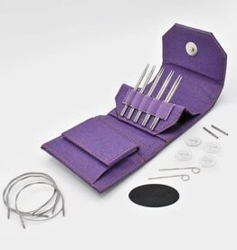 Lykke Needles Lykke Interchangeable Mini Set - 3.5" Flight Faux Waxed Canvas Purple