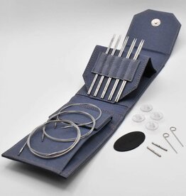 Lykke Needles Lykke Interchangeable Mini Set - 5" Flight Faux Waxed Canvas Denim