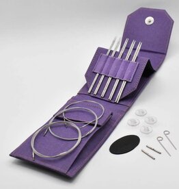 Lykke Needles Lykke Interchangeable Mini Set - 5" Flight Faux Waxed Canvas Purple