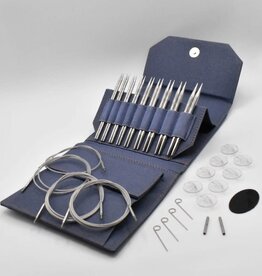 Lykke Needles Lykke Interchangeable Set - 5" Flight Faux Waxed Canvas Denim