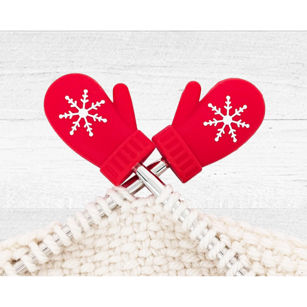 Pretty Warm Designs Pretty Warm Designs Stitch Stopper - Red Mitten