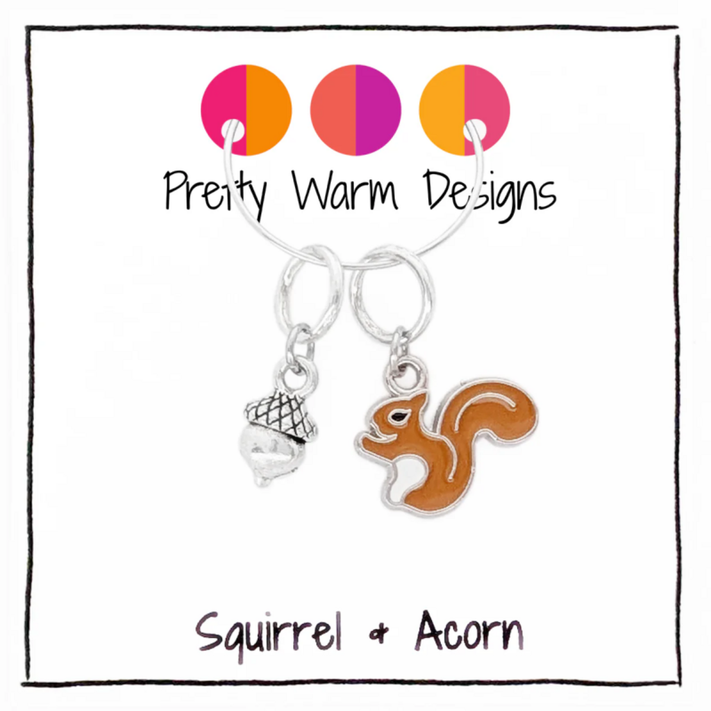 Pretty Warm Designs Pretty Warm Designs - Squirrel and Acorn Ring Markers
