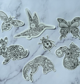 Nest Embirdery Nest Embirdery - Floral Creatures Stick and Stitch Pack