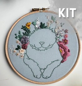 Nest Embirdery Nest Embirdery - Kitty Bouquet Embroidery Kit