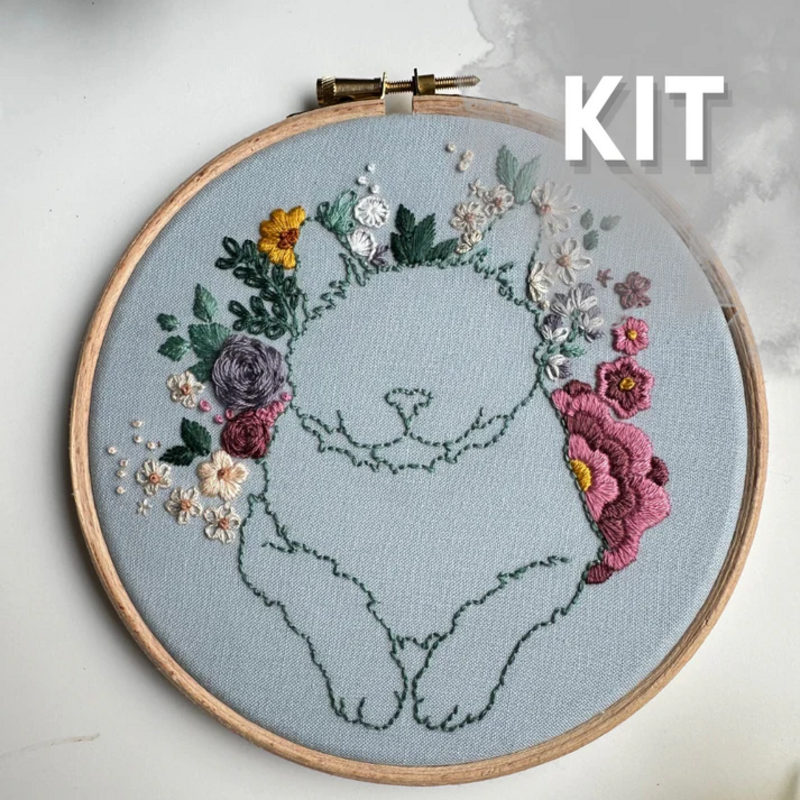 Nest Embirdery Nest Embirdery - Kitty Bouquet Embroidery Kit