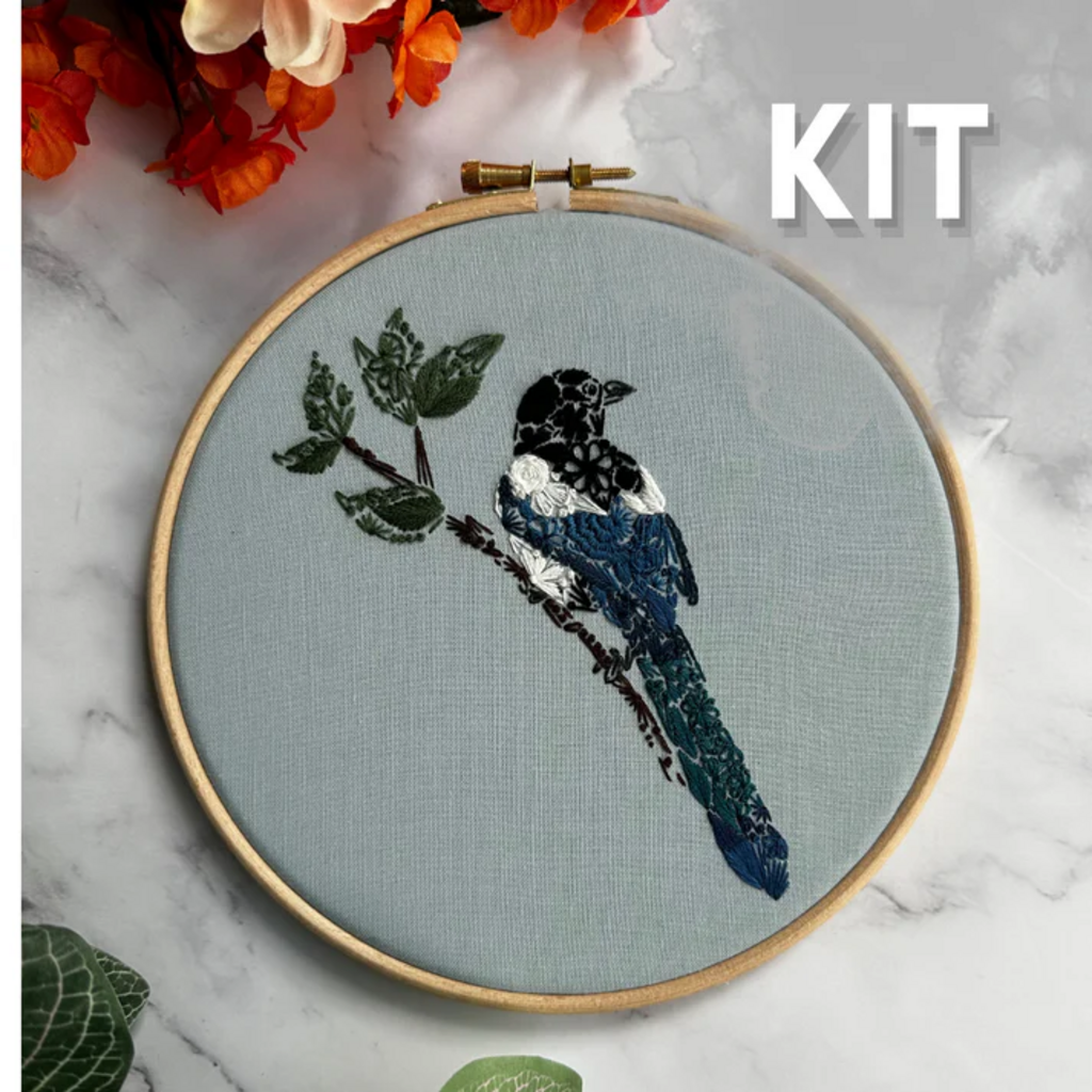 Nest Embirdery Nest Embirdery - Mister Magpie Embroidery Kit