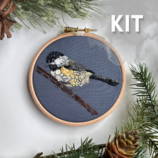 Nest Embirdery Nest Embirdery - Chickadee-dee Embroidery Kit